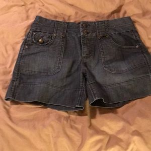 Denim shorts, very comfortable, barely worn.